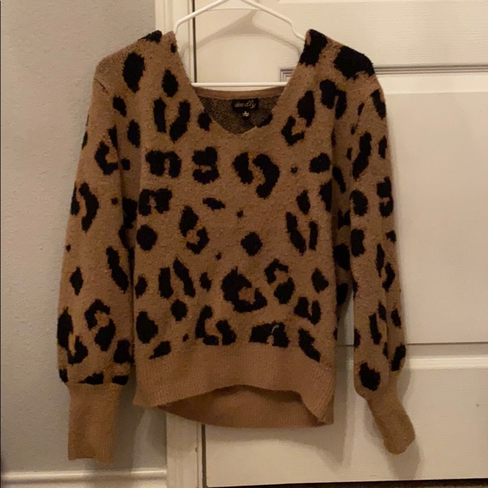 Cheetah Print Sweater